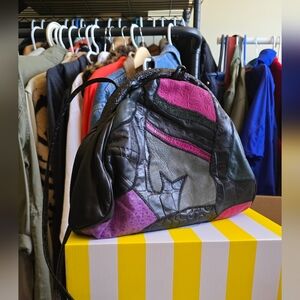 Patchwork Leather Shoulder Bag